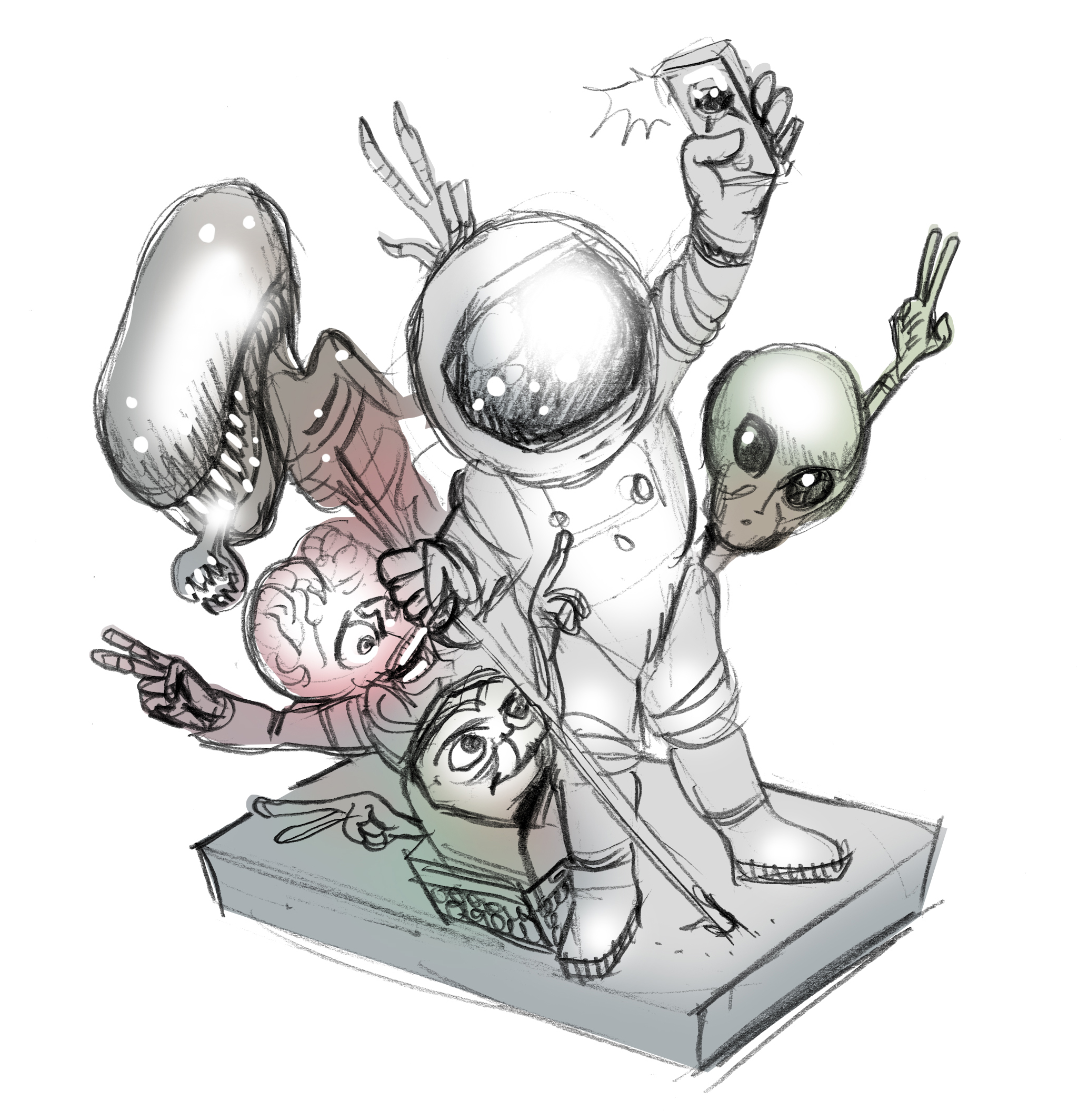 Space selfie